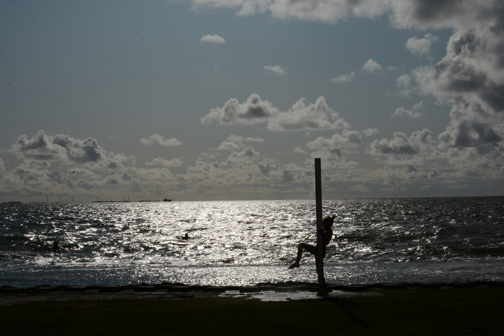 Badespaß auf der Hamburger Hallig