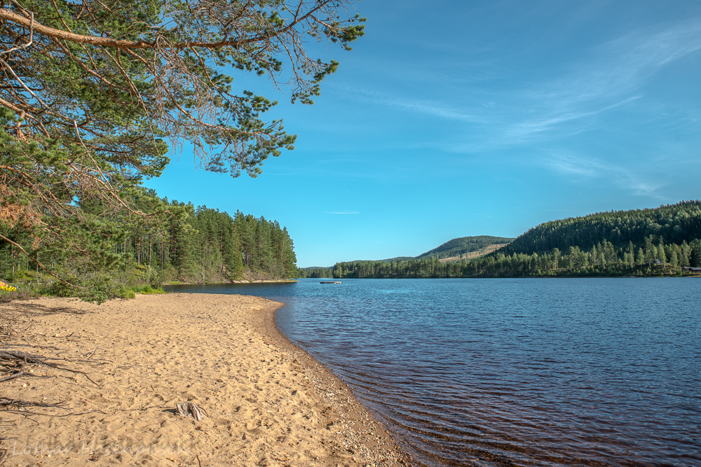 Badestelle am Vittjärnsjön.