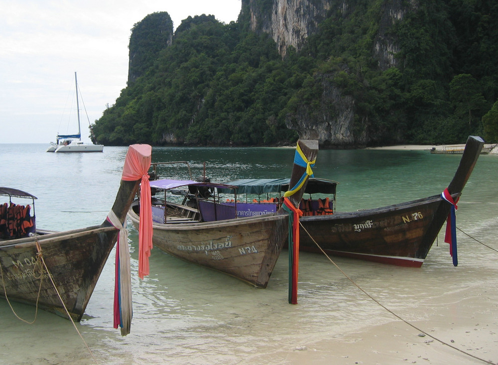 Badestop auf Ko Hong Krabi, Süd-Thailand