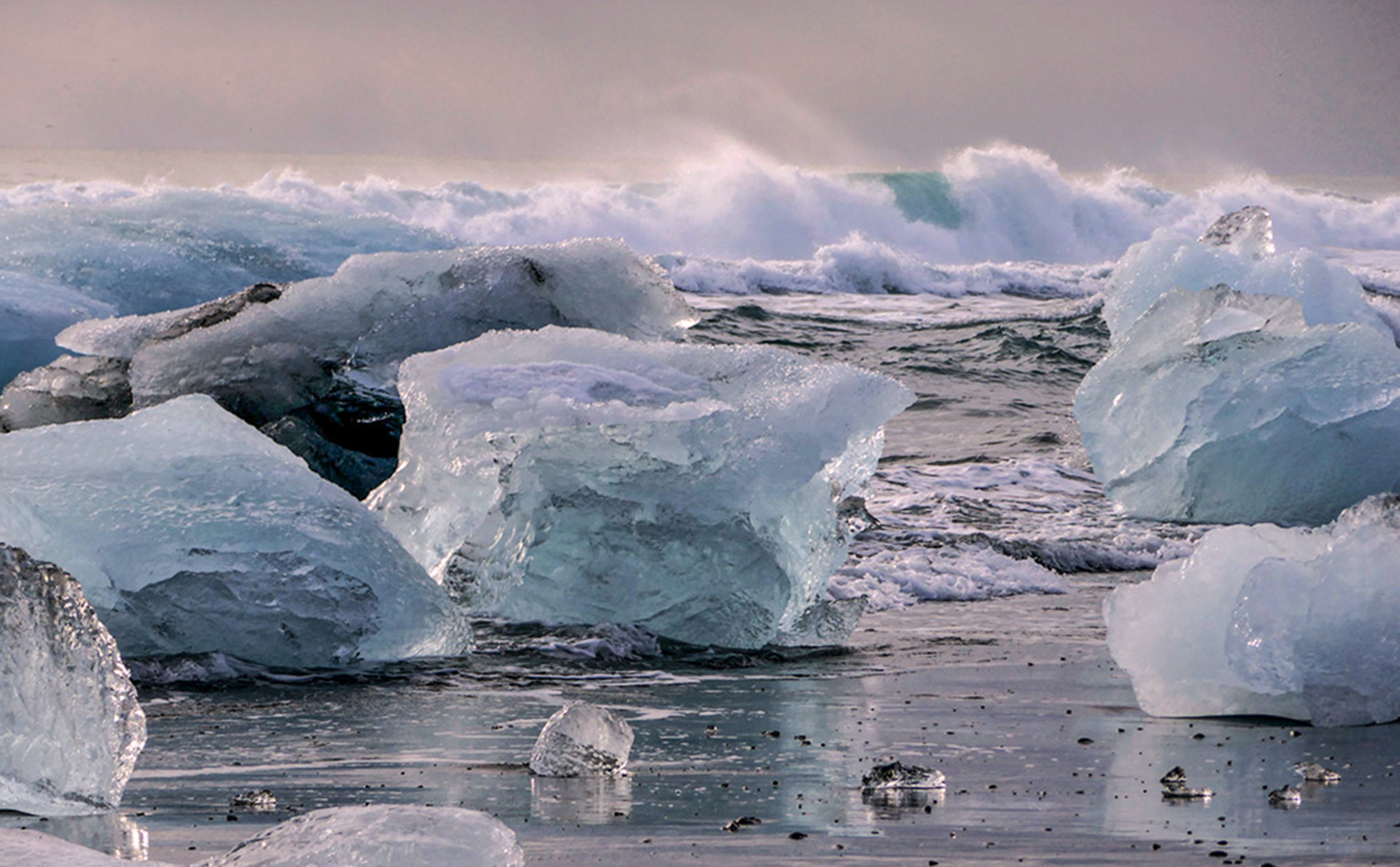 Badestrand im Winter