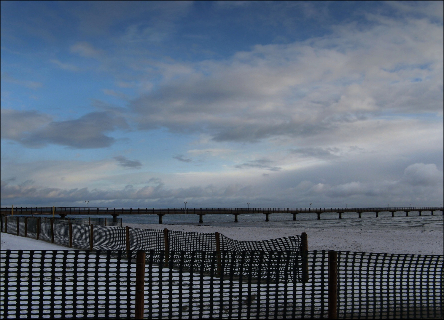 Badestrand im Winter