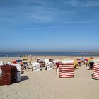 Badevergnügen auf Borkum bei schönstem Wetter am 23.8.2019