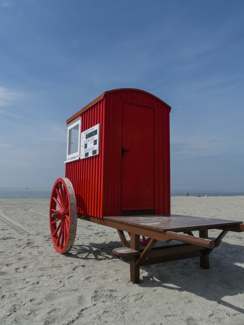 Badewagen auf Borkum