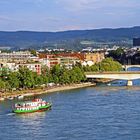 Badewetter an Basler Rheinbord