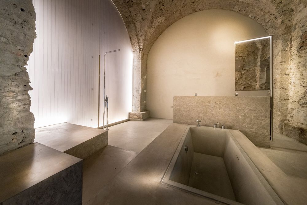 Badezimmer in einem Wohnatelier in Zürich