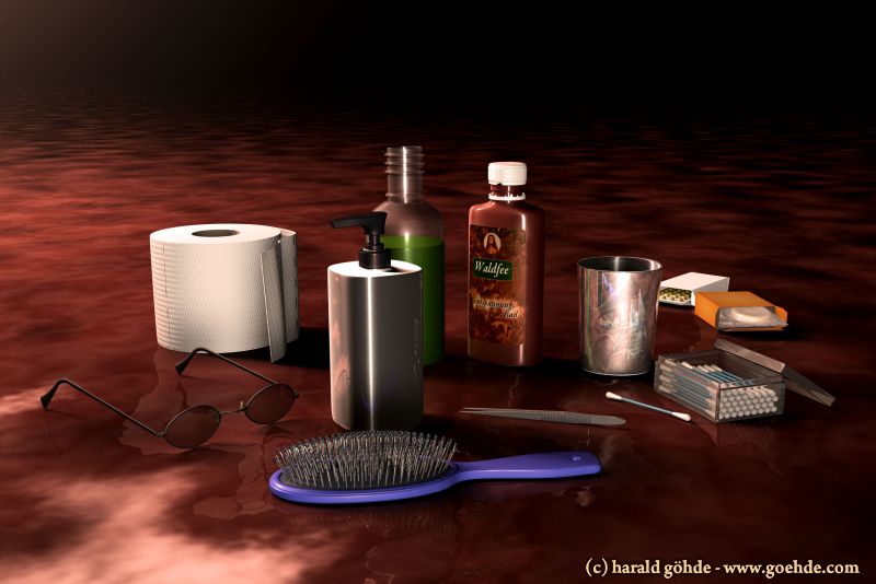 Badezimmer Komposition Foto & Bild | rendering, stillleben objekte