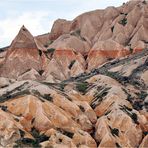 Badlands bei Cavusin in Kappadokien/Türkei