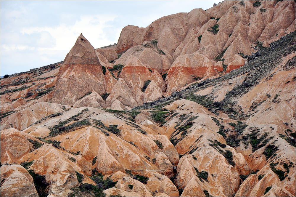 Badlands bei Cavusin in Kappadokien/Türkei