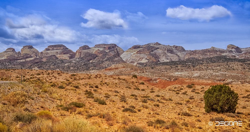 Badlands entlang des Burr Trails