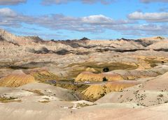 Badlands im Sonnenschein