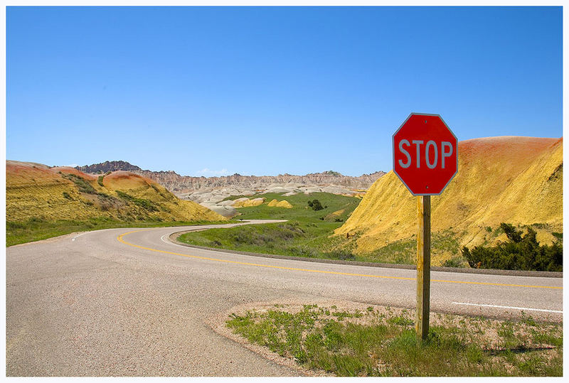 Badlands, South Dakota im Frühling, oder....