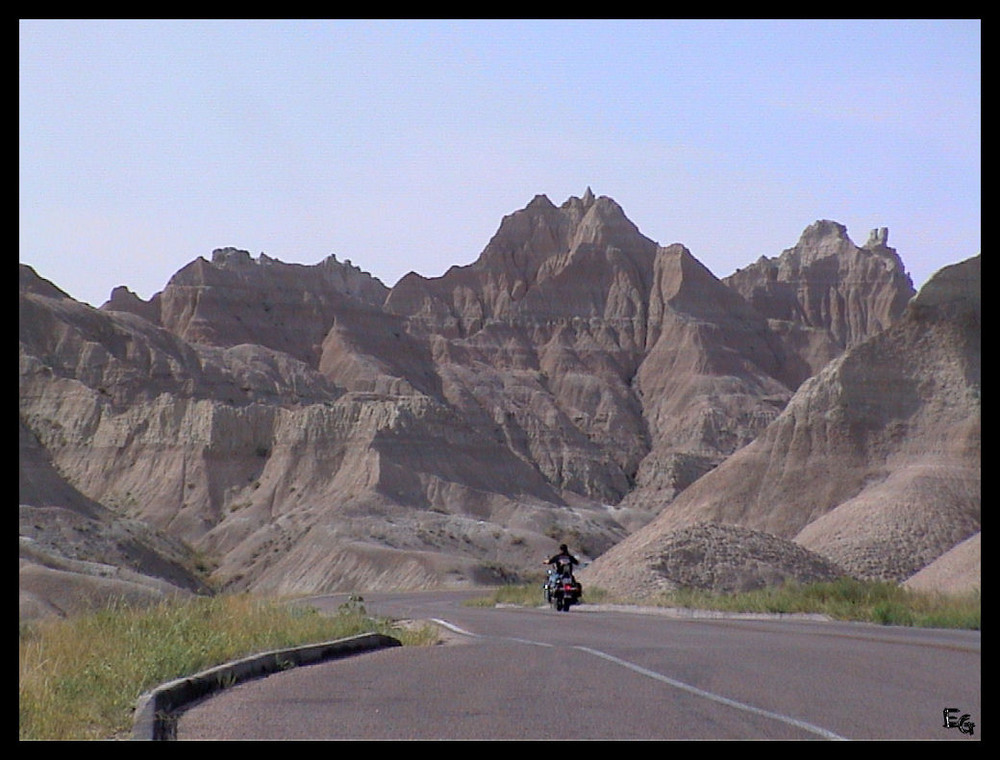 Badlands (South Dakota) und die Harley