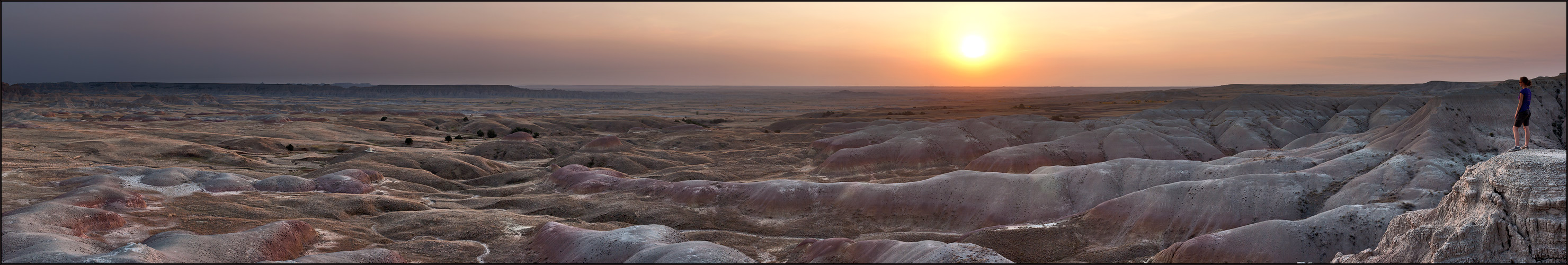 badlands sunset