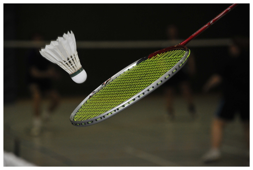 Badminton - kurz vor der Beschleunigung -