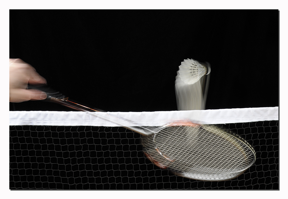 Badminton - Spiel am Netz