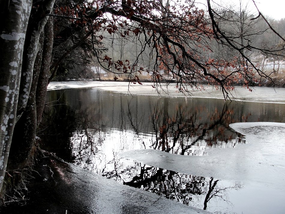 "Badweiher - ein bisschen Eis"