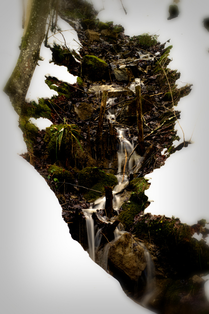 Bächlein in der Winterlandschaft