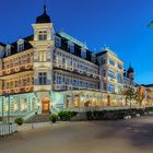  Bäderarchitektur Usedom Ahlbeck beleuchtet Panorama