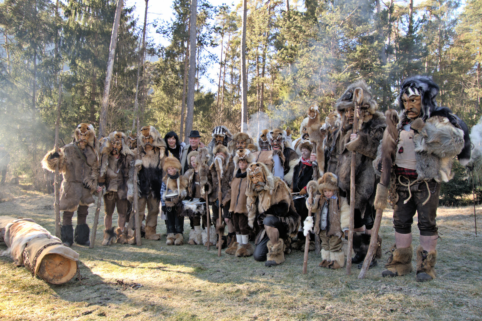 Bärenfamilie von klein bis groß