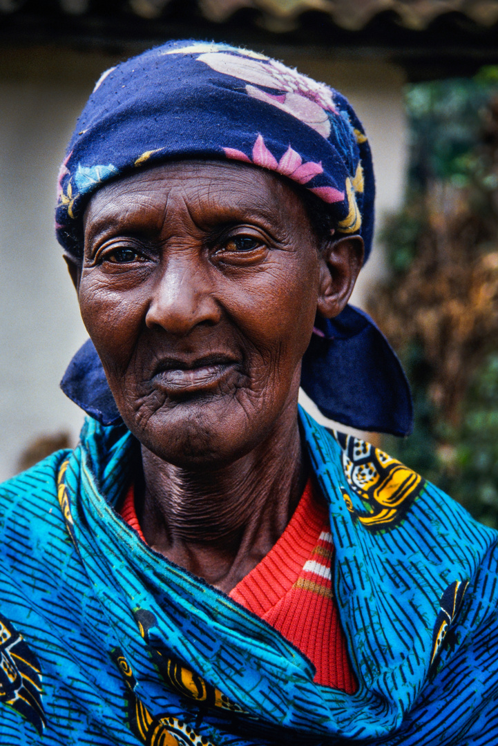 Bäuerin in Ruanda