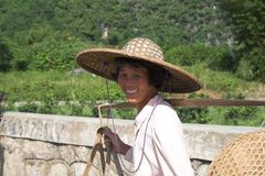 Bäuerin in Yangshuo (Südchina)