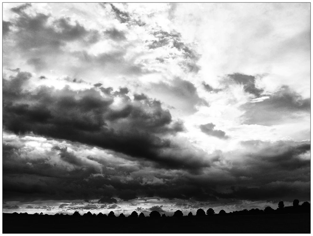 Bäume und Wolken ...