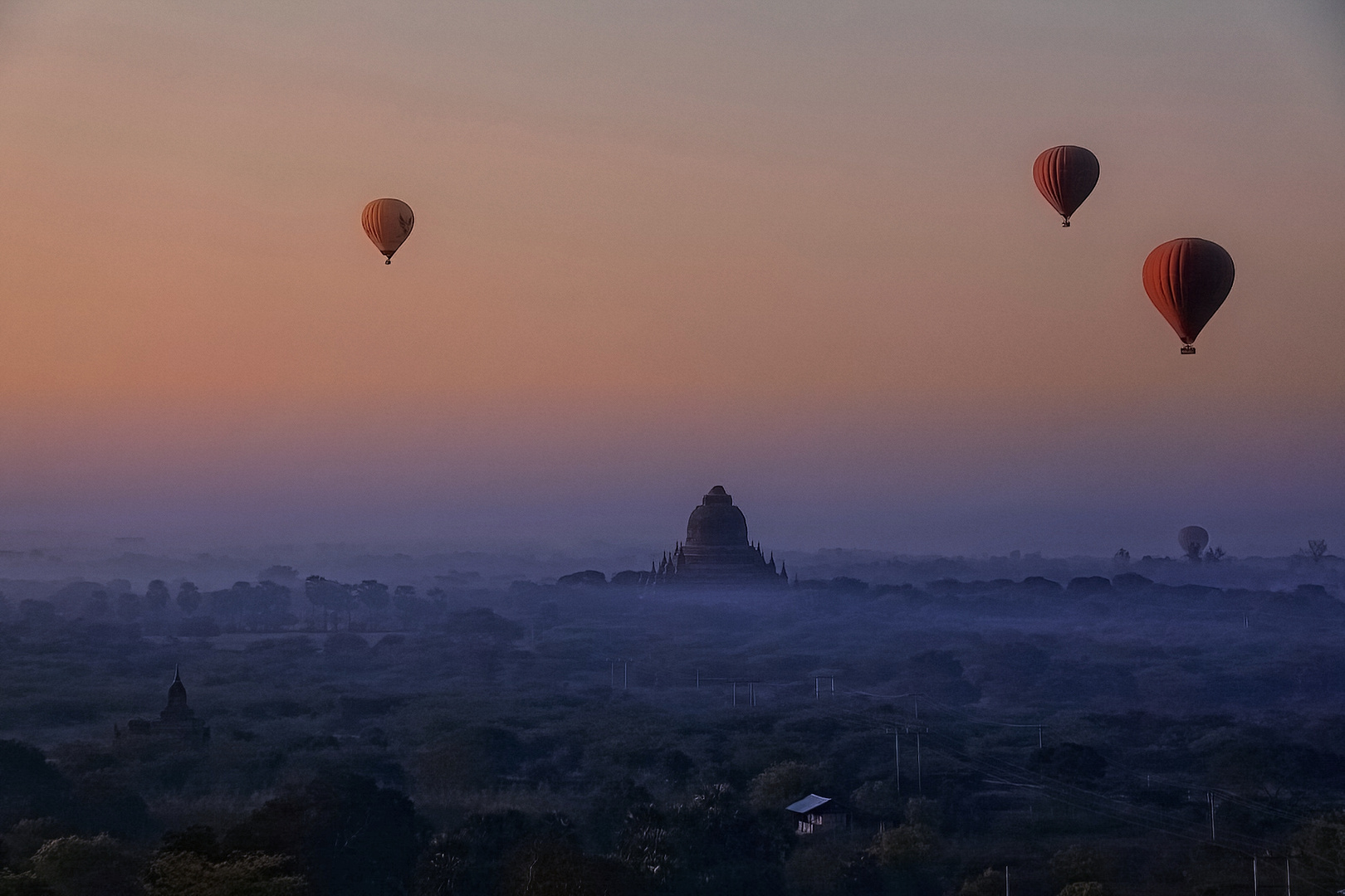 Bagan, Ballonfahrt 