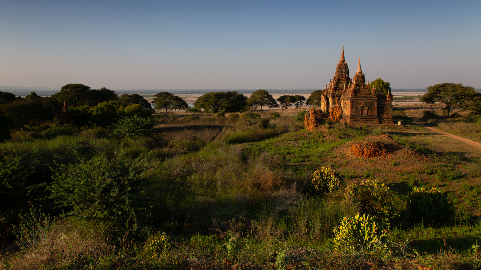 Bagan et l'Irrawaddy.