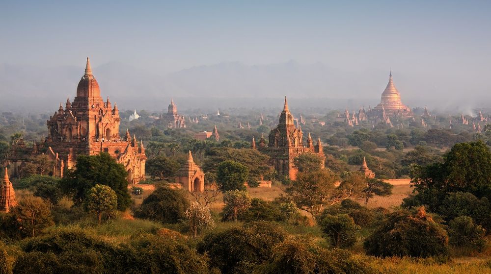 Bagan im Abendlicht