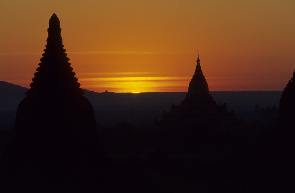 Bagan im Abendlicht