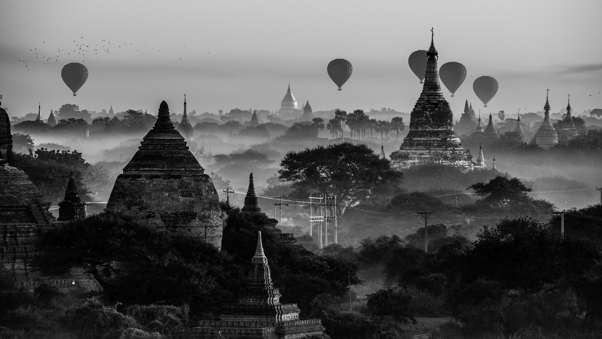 Bagan (Myanmar) am morgen