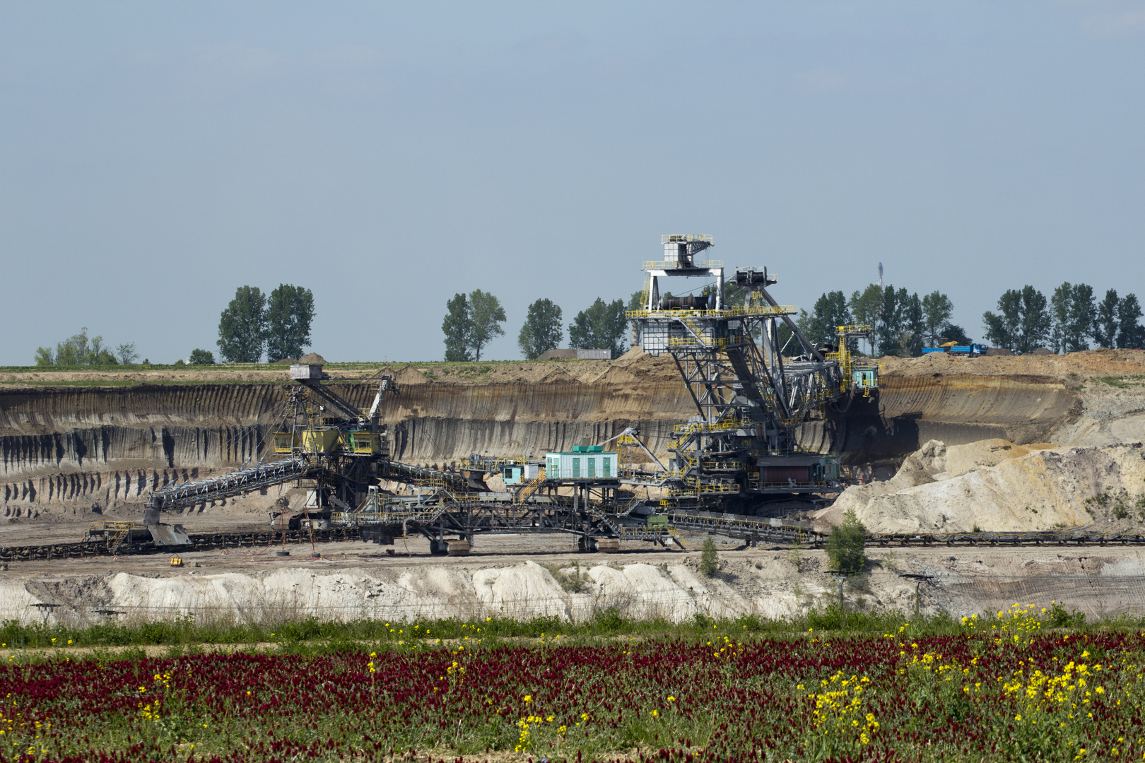 Bagger 1528 mit Bandwagen