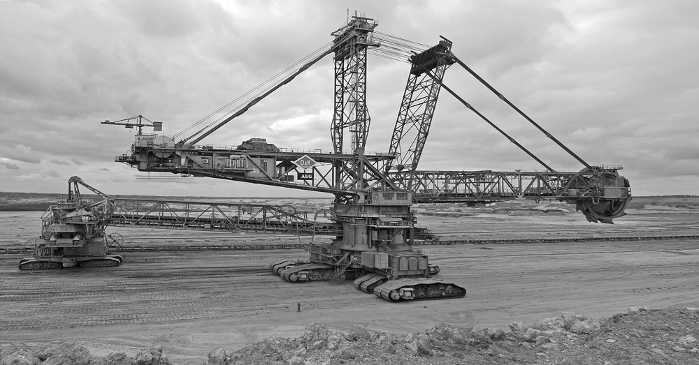 Bagger 255 auf Reisen