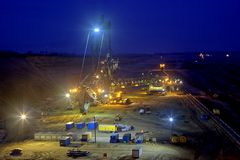 Bagger 258 auf dem Montageplatz