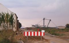 Bagger 258 ist in Otzenrath angekommen ...