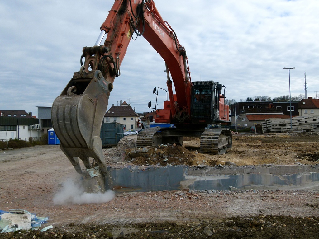 Bagger Abbrucharbeiten