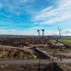 Bagger an der A61