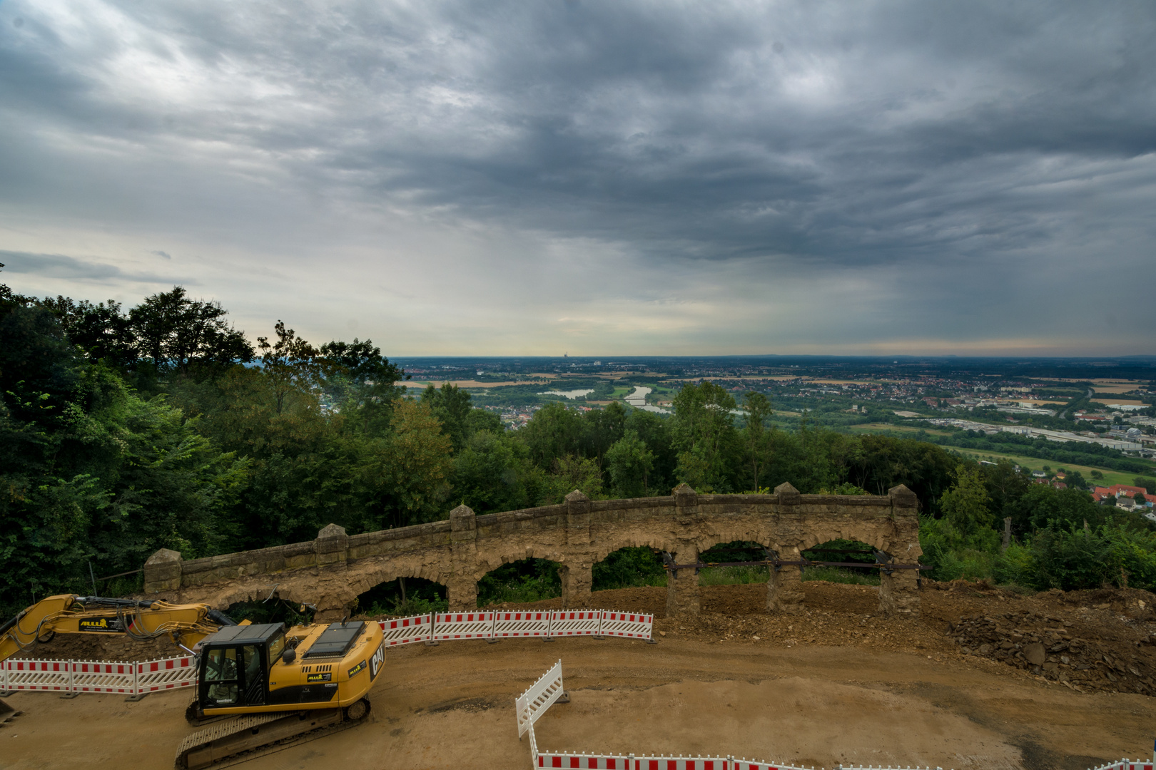 Bagger an der Porta