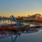 Bagger - Elbbrücke - Veddel ... 