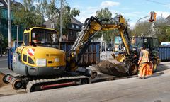 Bagger im Einsatz  