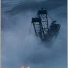 Bagger im Nebel