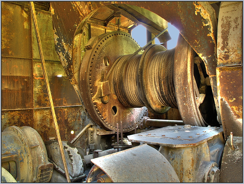 Bagger im Ruhestand