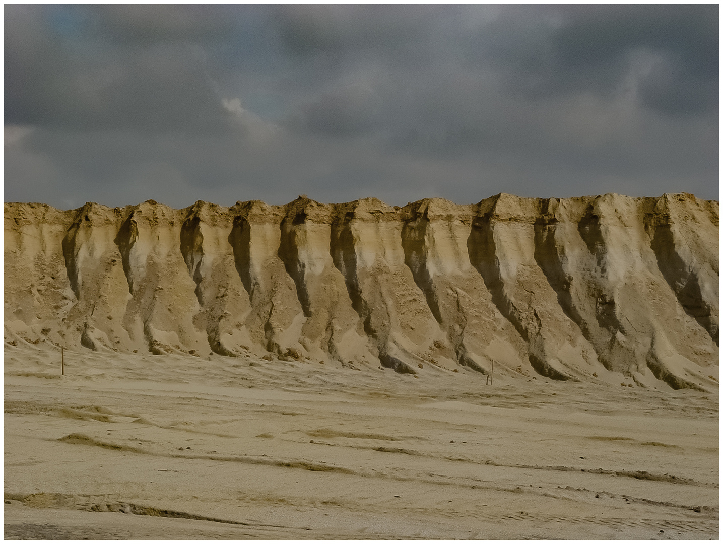 Bagger-Landschaft im Tagebau Inden 2006 - V -