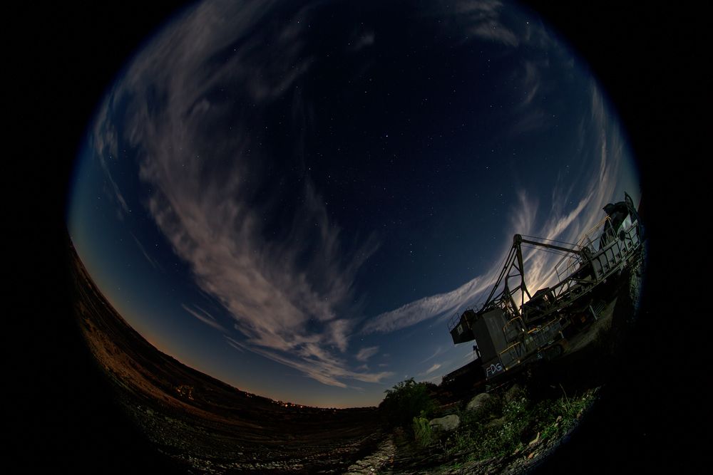 Bagger mit Fisheye