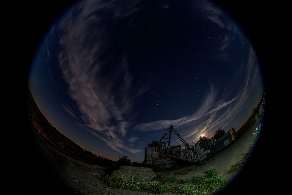 Bagger mit fisheye 