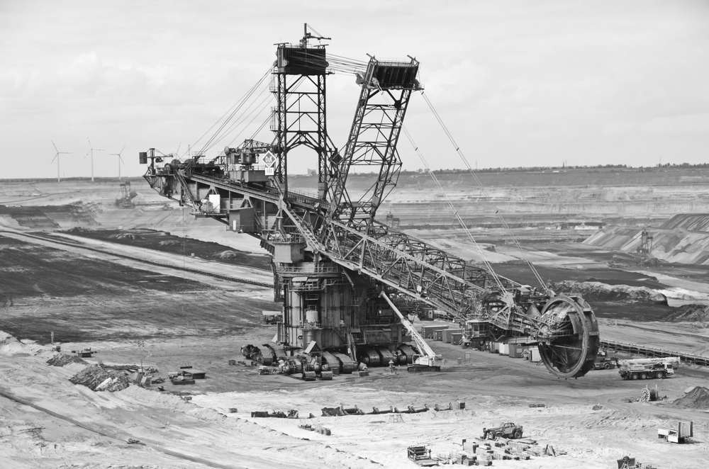 Bagger zum Braunkohletageabbau