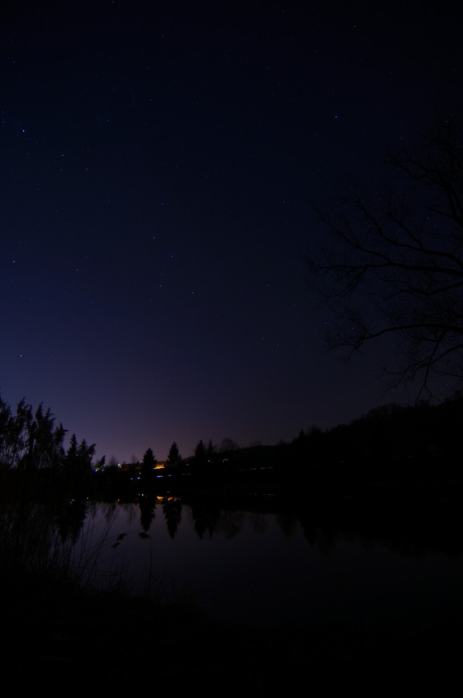 Baggersee at night