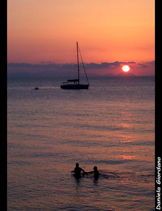 Bagno al tramonto