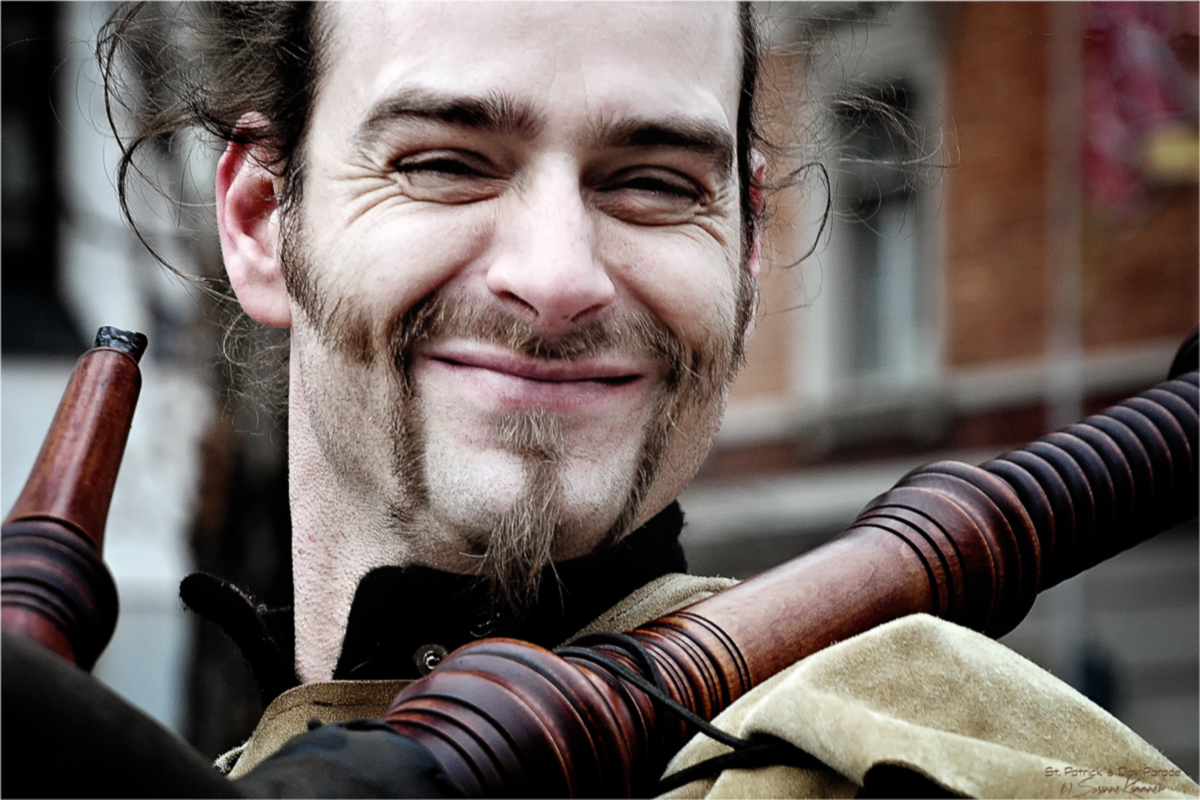 Bagpiper´s smile