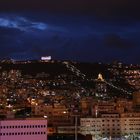 Bahai-Gärten in Haifa bei Nacht